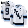 Lapsille Pelipaita Utah Hockey Club Fanatics Premium Clayton Keller vieras Valkoinen