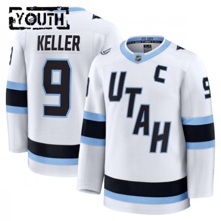 Lapsille Pelipaita Utah Hockey Club Fanatics Premium Clayton Keller vieras Valkoinen