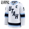 Lapsille Pelipaita Utah Hockey Club Fanatics Premium Clayton Keller vieras Valkoinen