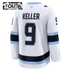 Lapsille Pelipaita Utah Hockey Club Fanatics Premium Clayton Keller vieras Valkoinen