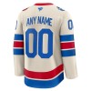 Miehille NHL New York Rangers Pelipaita Custom Fanatics Premium 2025-26 Winter Classic Valkoinen