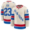 Miehille NHL New York Rangers Pelipaita Fanatics Premium Adam Fox 2025-26 Winter Classic Valkoinen