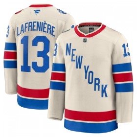 Miehille NHL New York Rangers Pelipaita Fanatics Premium Alexis Lafreniere 2025-26 Winter Classic Valkoinen