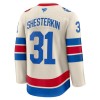 Miehille NHL New York Rangers Pelipaita Fanatics Premium Igor Shesterkin 2025-26 Winter Classic Valkoinen