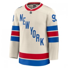 Miehille NHL New York Rangers Pelipaita Fanatics Premium Mika Zibanejad 2025-26 Winter Classic Valkoinen
