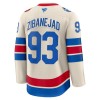 Miehille NHL New York Rangers Pelipaita Fanatics Premium Mika Zibanejad 2025-26 Winter Classic Valkoinen