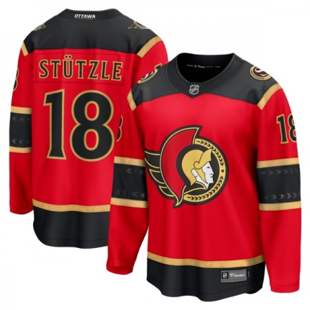 Miehille NHL Ottawa Senators Pelipaita Fanatics Premium Tim Stutzle 2025-26 Kolmas Punainen