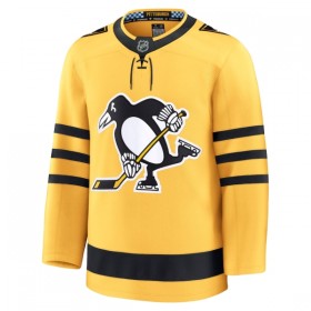 Miehille NHL Pittsburgh Penguins Pelipaita Custom Fanatics Premium 2025-26 Kolmas Gold