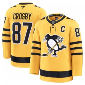 Miehille NHL Pittsburgh Penguins Pelipaita Fanatics Premium Sidney Crosby 2025-26 Kolmas Gold