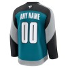 Miehille NHL San Jose Sharks Pelipaita Custom Fanatics Premium 2025-26 Kolmas Teal