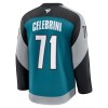 Miehille NHL San Jose Sharks Pelipaita Fanatics Premium Macklin Celebrini 2025-26 Kolmas Teal