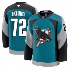 Miehille NHL San Jose Sharks Pelipaita Fanatics Premium William Eklund 2025-26 Kolmas Teal