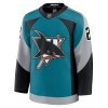 Miehille NHL San Jose Sharks Pelipaita Fanatics Premium William Eklund 2025-26 Kolmas Teal