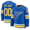 Miehille NHL St. Louis Blues Pelipaita Custom Fanatics Premium 2025-26 koti Sininen