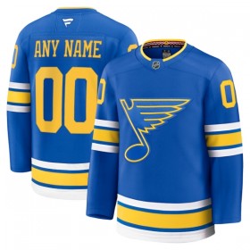 Miehille NHL St. Louis Blues Pelipaita Custom Fanatics Premium 2025-26 koti Sininen