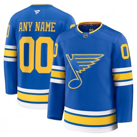 Miehille NHL St. Louis Blues Pelipaita Custom Fanatics Premium 2025-26 koti Sininen