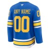 Miehille NHL St. Louis Blues Pelipaita Custom Fanatics Premium 2025-26 koti Sininen