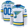 Miehille NHL St. Louis Blues Pelipaita Custom Fanatics Premium 2025-26 vieras Valkoinen
