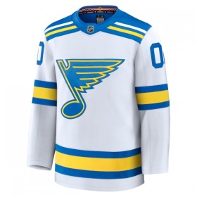 Miehille NHL St. Louis Blues Pelipaita Custom Fanatics Premium 2025-26 vieras Valkoinen