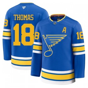 Miehille NHL St. Louis Blues Pelipaita Fanatics Premium Robert Thomas 2025-26 koti Sininen