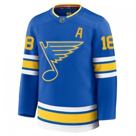 Miehille NHL St. Louis Blues Pelipaita Fanatics Premium Robert Thomas 2025-26 koti Sininen