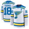 Miehille NHL St. Louis Blues Pelipaita Fanatics Premium Robert Thomas 2025-26 vieras Valkoinen Miehille NHL St. Louis Blues Pelipaita Fanatics Premium Robert Thomas 2025-26 vieras Valkoinen
