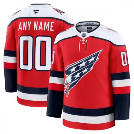 Miehille NHL Washington Capitals Pelipaita Custom Fanatics Premium 2025-26 Kolmas Punainen