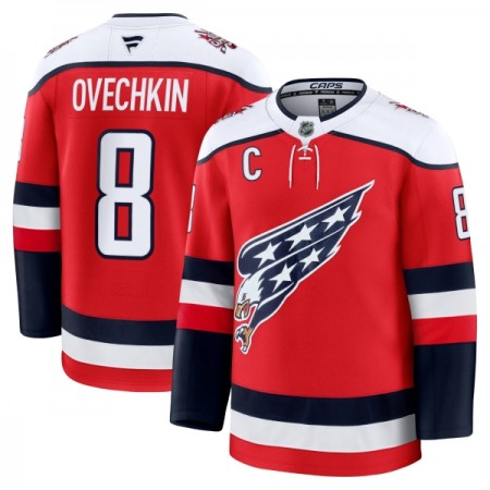 Miehille NHL Washington Capitals Pelipaita Fanatics Premium Alex Ovechkin 2025-26 Kolmas Punainen
