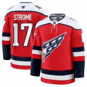 Miehille NHL Washington Capitals Pelipaita Fanatics Premium Dylan Strome 2025-26 Kolmas Punainen