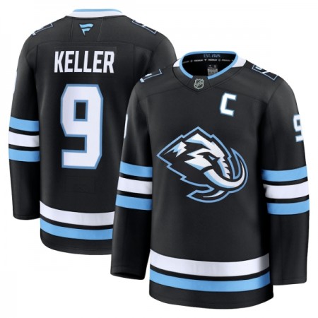 Miehille Pelipaita Utah Hockey Club Fanatics Premium Clayton Keller 2025-26 koti Musta