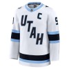 Miehille Pelipaita Utah Hockey Club Fanatics Premium Clayton Keller vieras Valkoinen