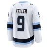 Miehille Pelipaita Utah Hockey Club Fanatics Premium Clayton Keller vieras Valkoinen