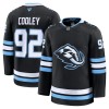 Miehille Pelipaita Utah Hockey Club Fanatics Premium Logan Cooley 2025-26 koti Musta