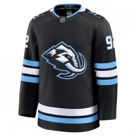 Miehille Pelipaita Utah Hockey Club Fanatics Premium Logan Cooley 2025-26 koti Musta